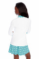 Swing Control Velocity Tile Quarter Sleeve V-Neck Mock