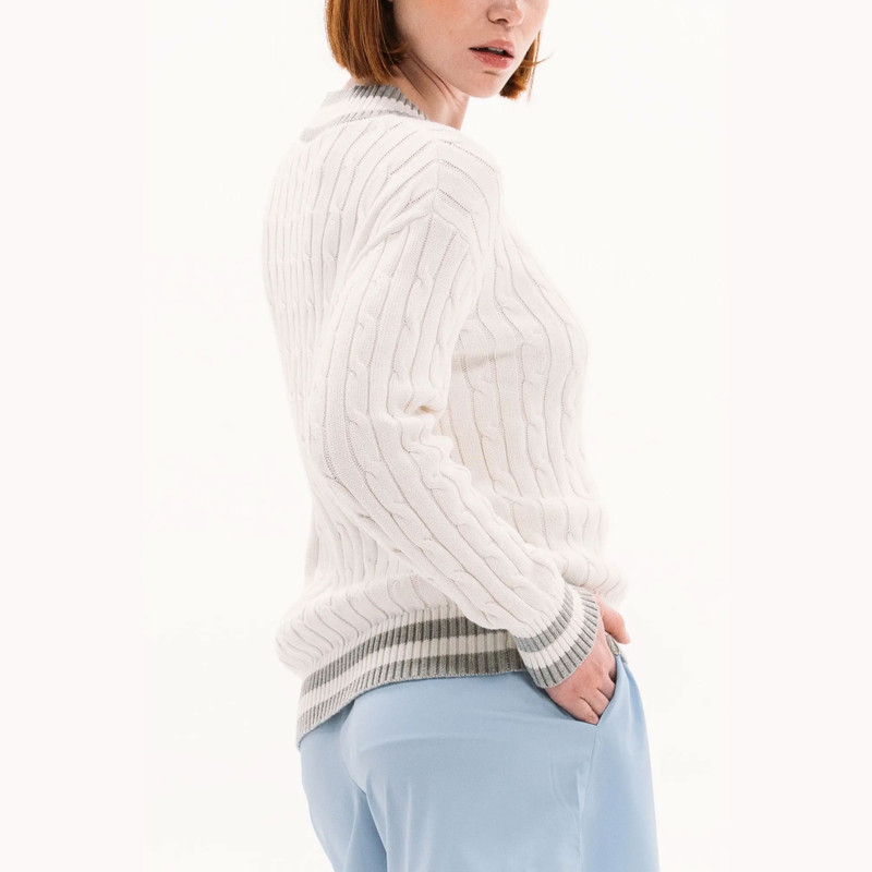 Foray Golf Heritage Cable Knit Sweater