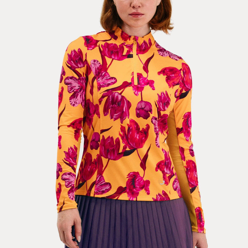 Foray Golf Printed Sunset Park Sun Mock