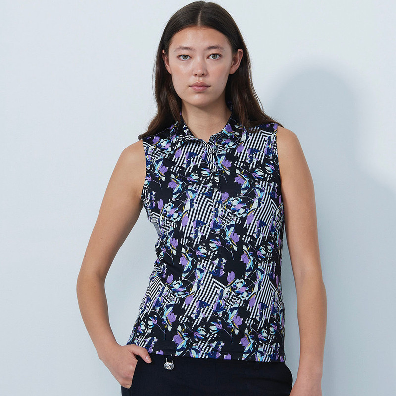 Daily Sports Art Print Sleeveless Polo