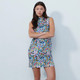 Daily Sports Art Print Sleeveless Dress