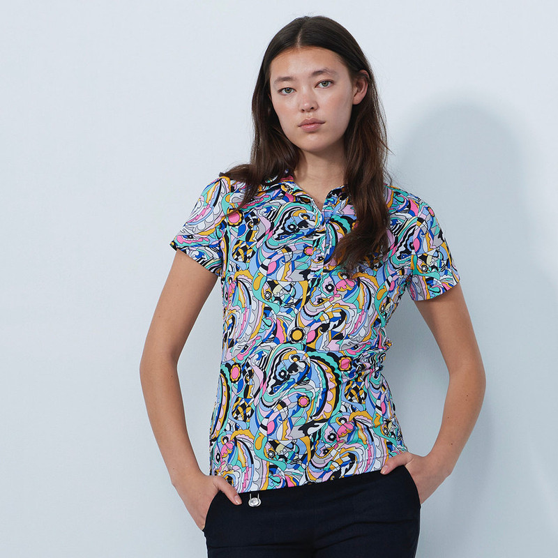 Daily Sports Art Print Short Sleeve Polo