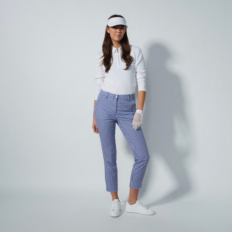 Daily Sports Diane Blue/White Check Ankle Pant