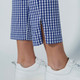 Daily Sports Diane Blue/White Check Ankle Pant