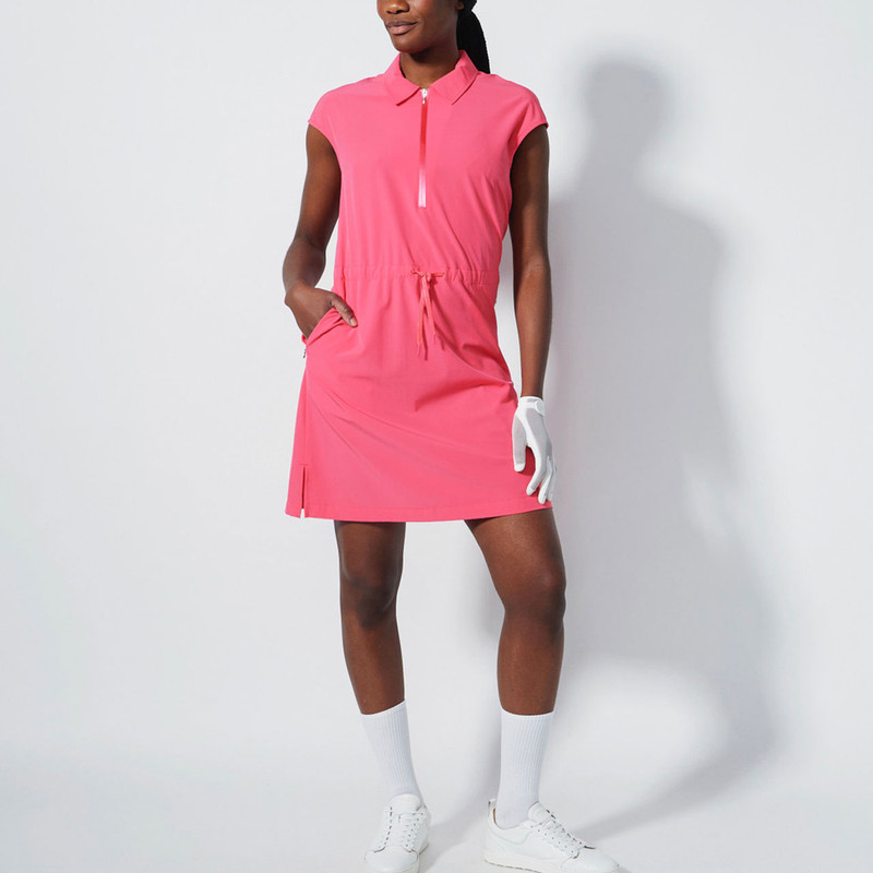 Daily Sports Acerra Intense Coral Cap Sleeve Dress