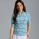 IBKUL Ridley Ruched Half Sleeve Mock