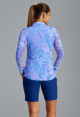 IBKUL Rebecca Long Sleeve Ruched Polo