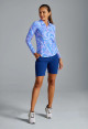 IBKUL Rebecca Long Sleeve Ruched Polo