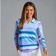IBKUL Amy Long Sleeve Ruched Polo