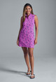 IBKUL Diana Sleeveless Zip Mock Dress