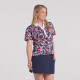 PUMA Ventura Navy/Red Giraffe Short Sleeve Pique Polo