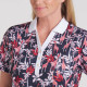 PUMA Ventura Navy/Red Giraffe Short Sleeve Pique Polo