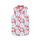 PUMA Botanic Red/Light Blue CLOUDSPUN Sleeveless Golf Polo