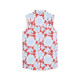 PUMA Botanic Red/Light Blue CLOUDSPUN Sleeveless Golf Polo