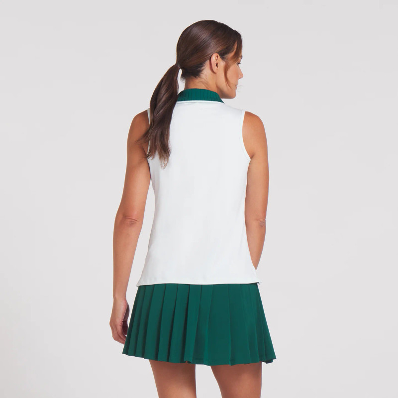 Puma Bridges Peaceful Blue/Green Cloudspun Sleeveless Polo