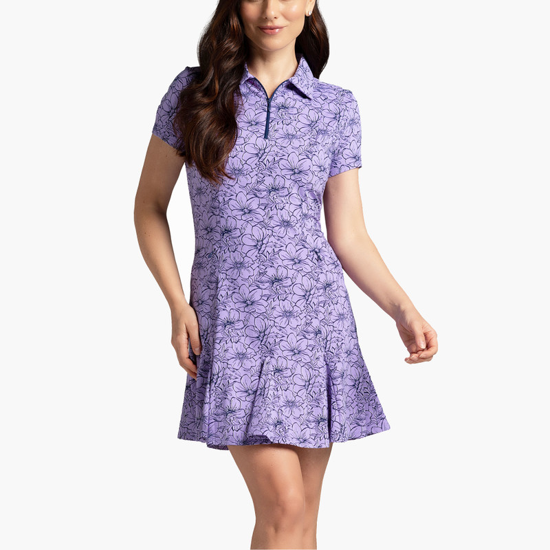 IBKUL Diana Godet Short Sleeve Dress