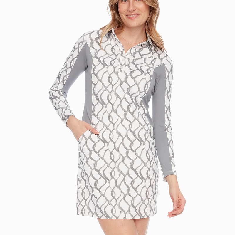 Swing Control Infinity Airspun Ribbed Long Sleeve Dress