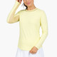IBKUL Essentials Long Sleeve Solid Mesh Crewneck