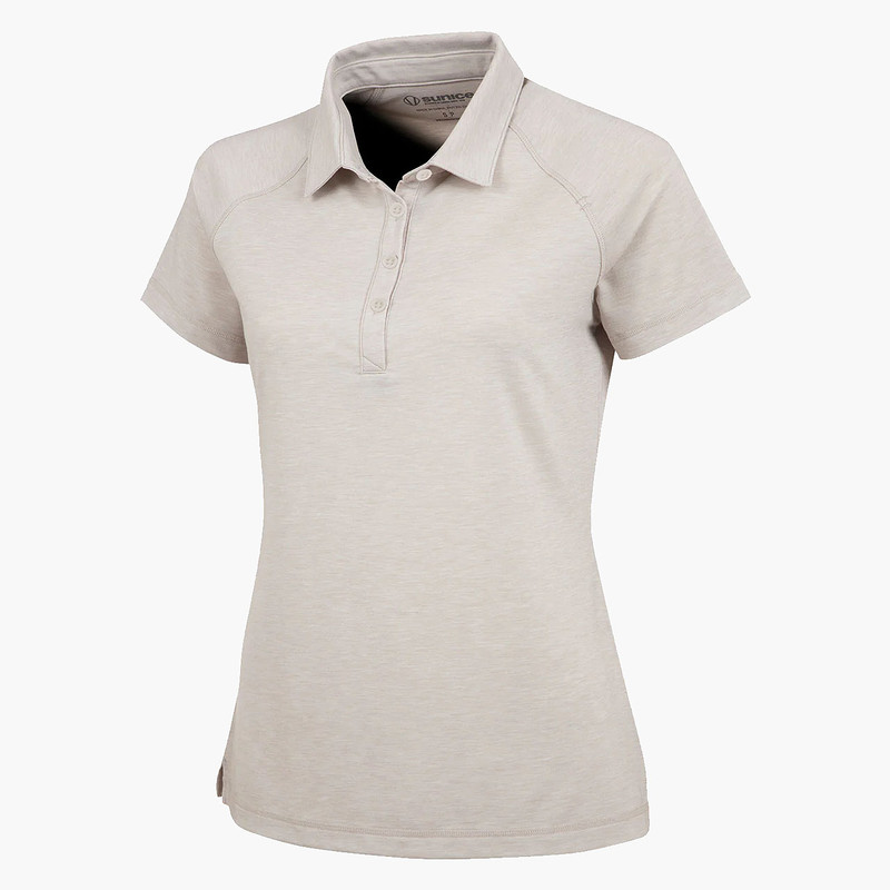Sunice Gail Short Sleeve Melange Knit Polo
