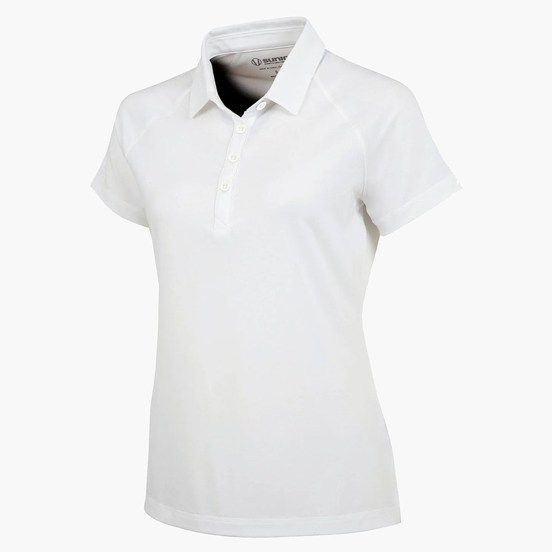 Sunice Gail Short Sleeve Melange Knit Polo