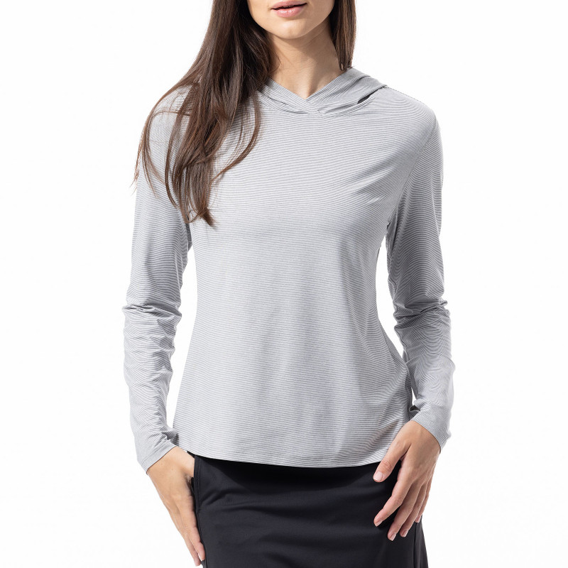 SanSoleil SolMelange Stripe Hoodie