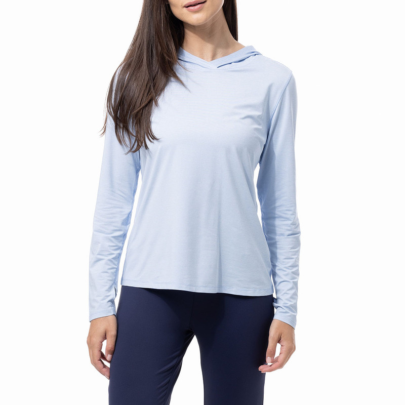 SanSoleil SolMelange Stripe Hoodie