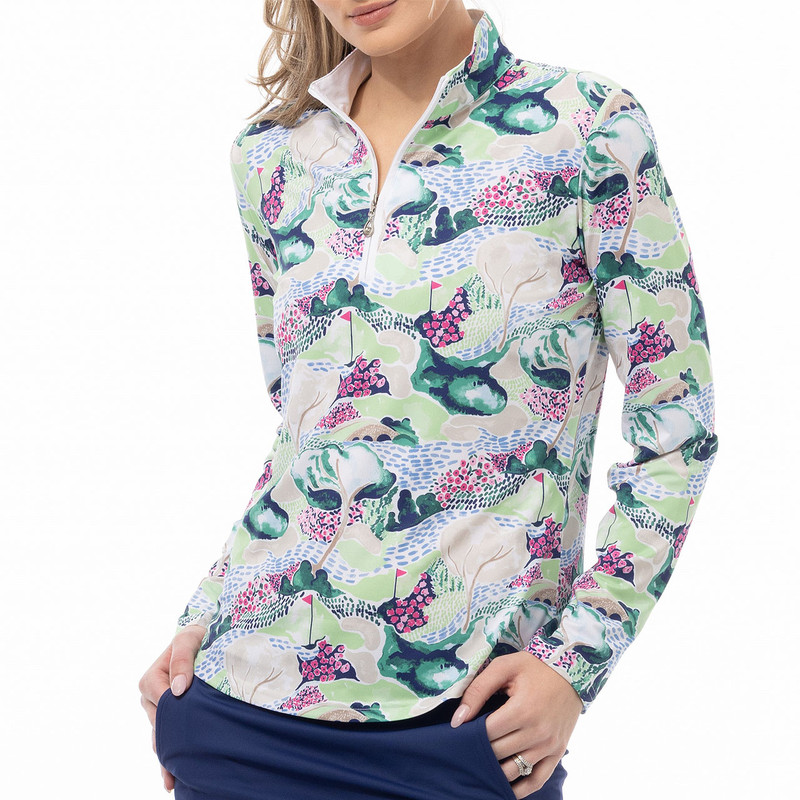 SanSoleil Azalea Augusta SolCool Long Sleeve Mock