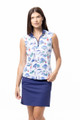 SanSoleil Club Life Navy SolCool Sleeveless Mock