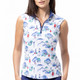 SanSoleil Club Life Navy SolCool Sleeveless Mock