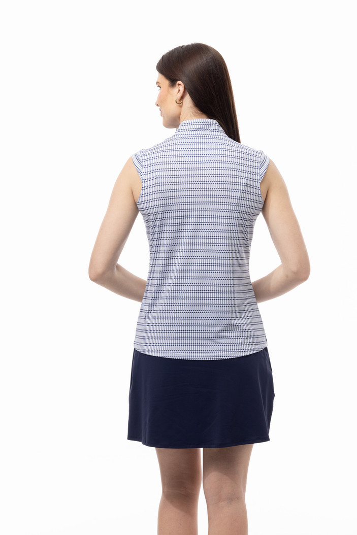 SanSoleil Mastermind Navy SolCool Sleeveless Mock