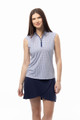 SanSoleil Mastermind Navy SolCool Sleeveless Mock