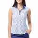 SanSoleil ShellTee Navy SolCool Sleeveless Mock