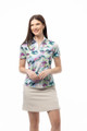 SanSoleil Azalea Augusta SolCool Short Sleeve Mock