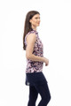 SanSoleil Pasley Park Navy/Red Sleeveless SolTeK LUX Mock