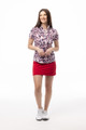 SanSoleil Pasley Park Navy/Red Short Sleeve SolTeK LUX Mock