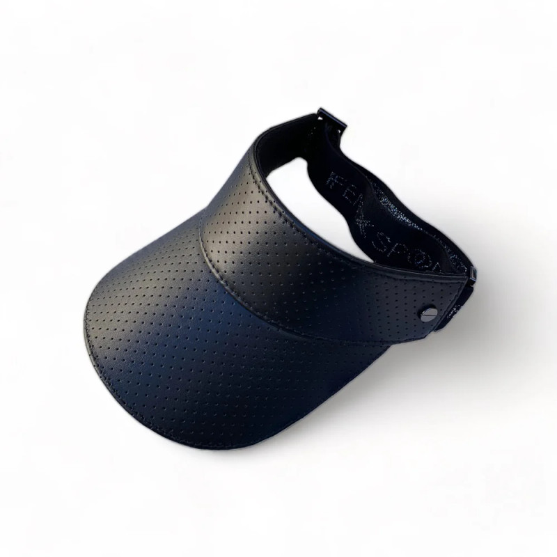 FENIX Leather Visor - Black/Gunmetal