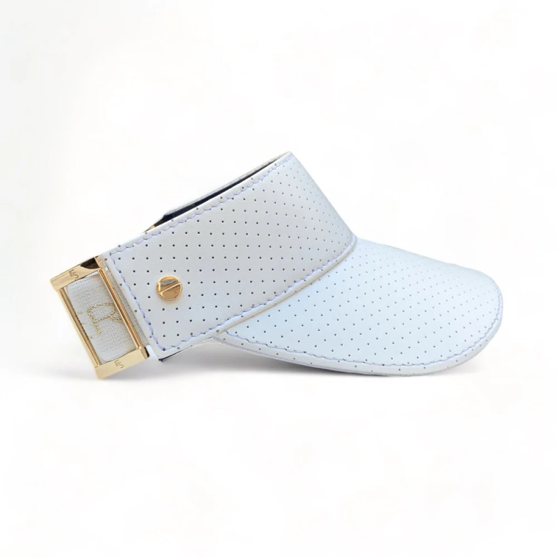 FENIX Leather Visor - White/Gold