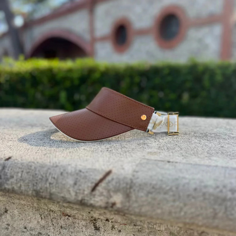 FENIX Leather Visor - Tan/Gold