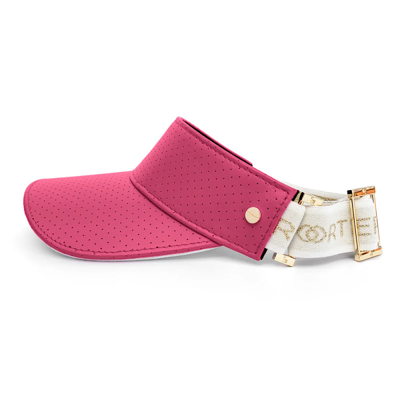 FENIX Leather Visor - Flamingo Pink/Gold