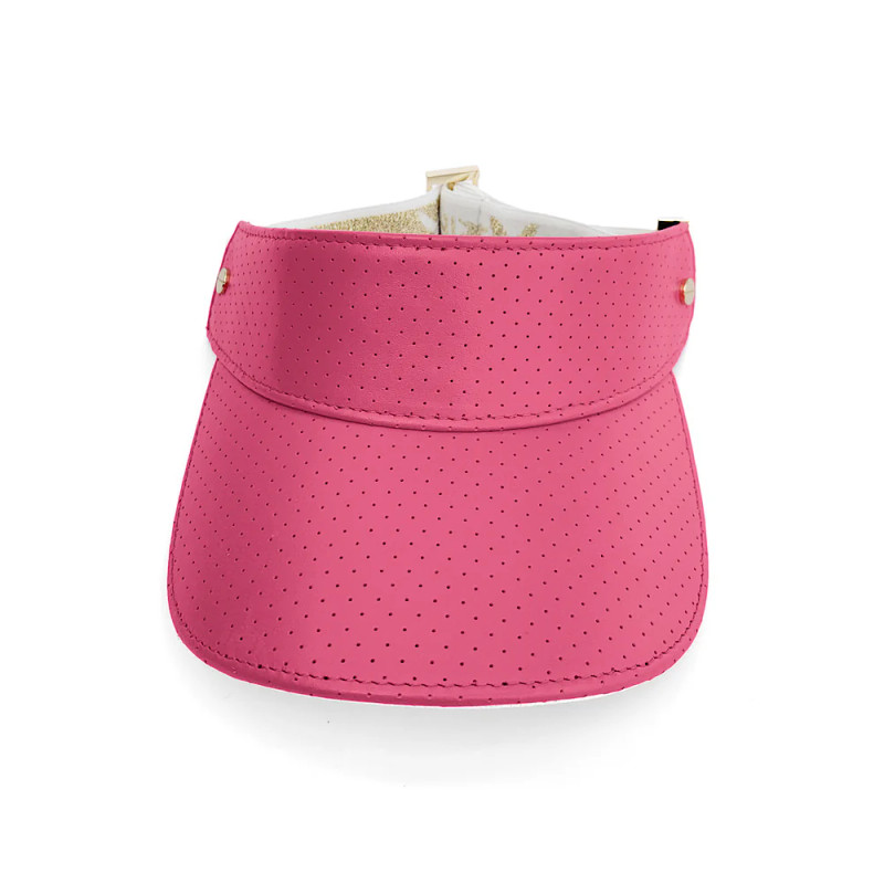 FENIX Leather Visor - Flamingo Pink/Gold