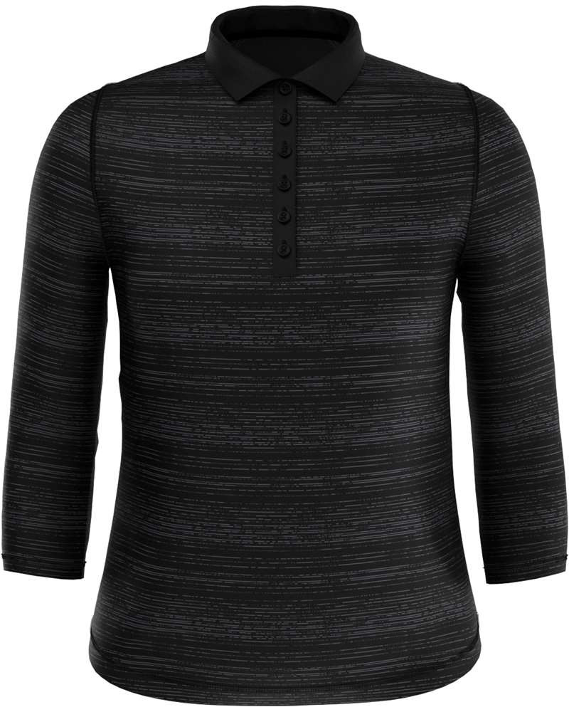 Callaway 3/4 Sleeve Space Dye Golf Polo