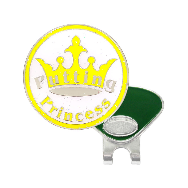 Putting Princess Glitzy Ball Marker with Hat Clip