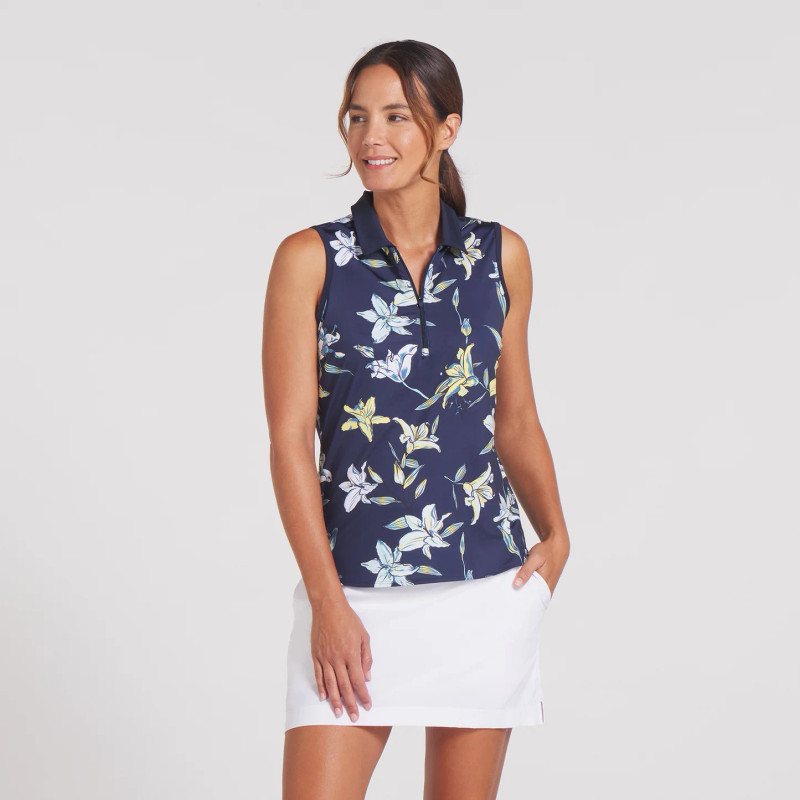 PUMA Lily Floral MATTR Sleeveless Polo