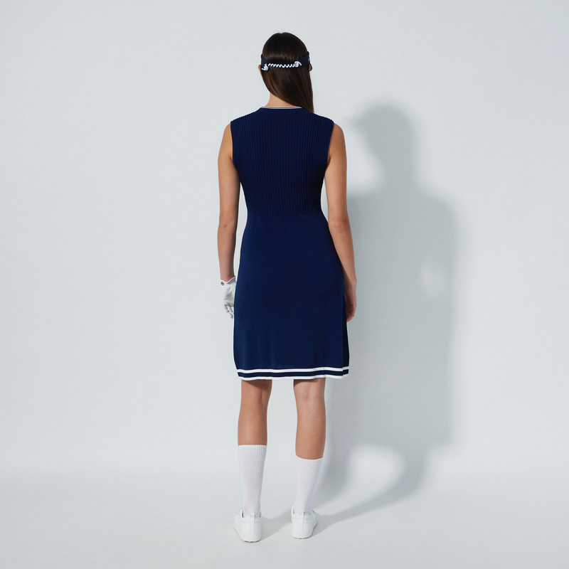 Daily Sports Awara Navy Sleeveless Knit Dress