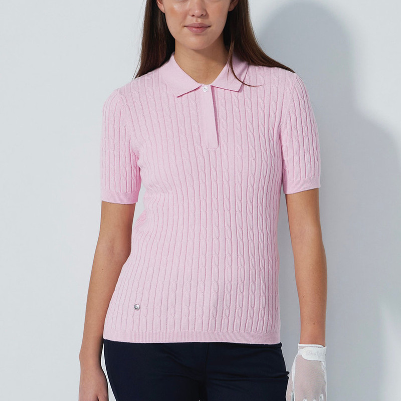 Daily Sports Madelene Short Sleeve Cable Knit Sweater [S25]