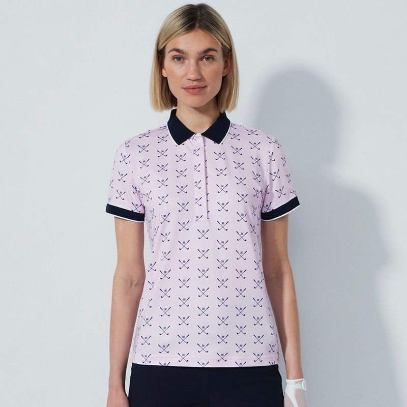 Daily Sports Clubs Pink Short Sleeve Polo