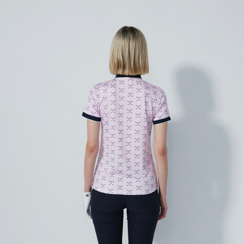 Daily Sports Clubs Pink Short Sleeve Polo