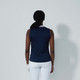 Daily Sports Match Navy/Pink Color Block Sleeveless Polo