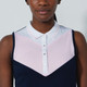 Daily Sports Match Navy/Pink Color Block Sleeveless Polo
