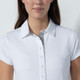 Daily Sports Diane Khaki Check Short Sleeve Polo